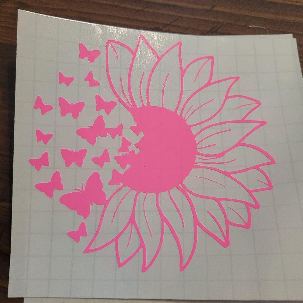 Sunflower and butterflies